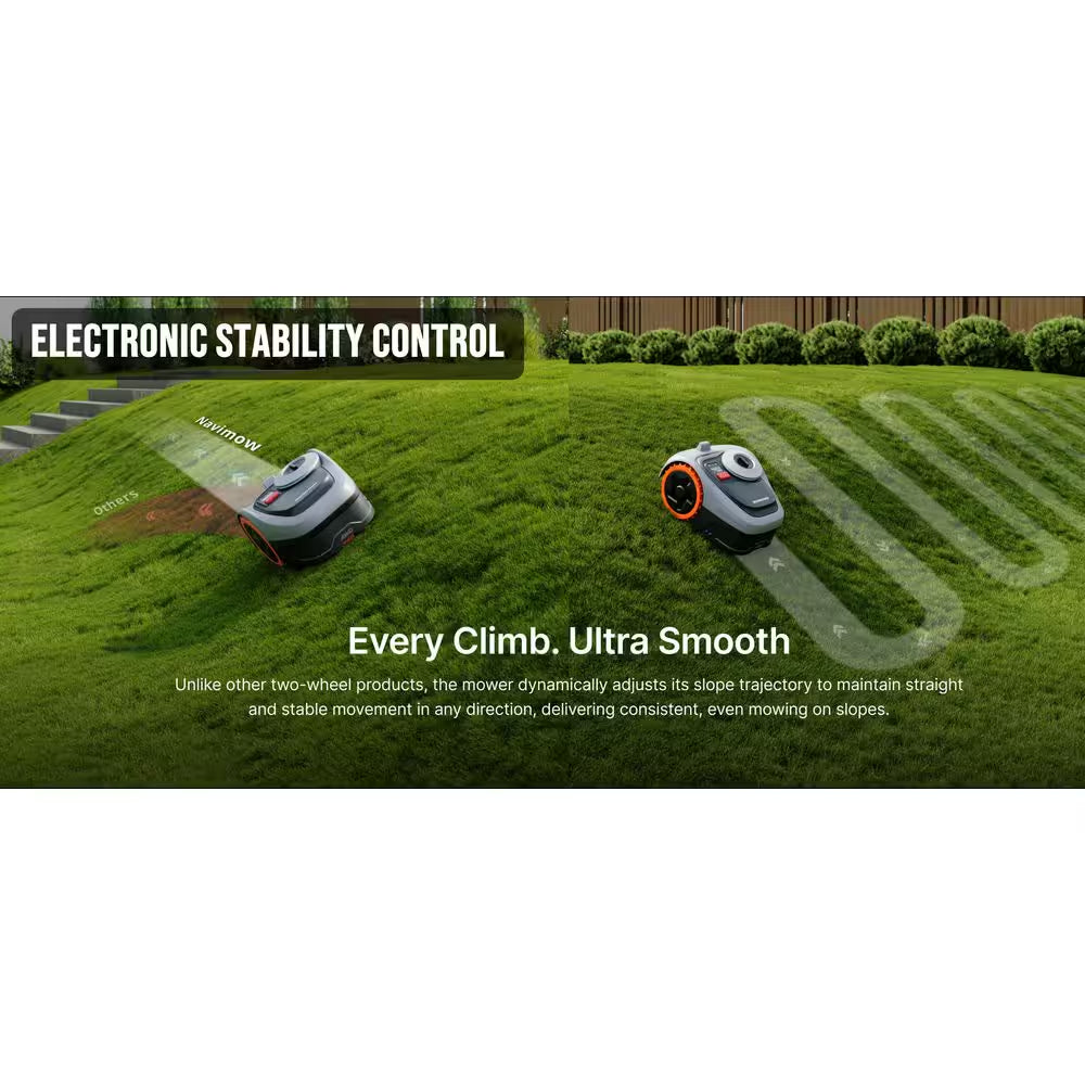 I215 8.6 In. Robot Lawn Mower (1/2 Acre) Lidar + Vision, Auto Mapping, App Control, Multi-Zone, AI Obstacle Avoidance
