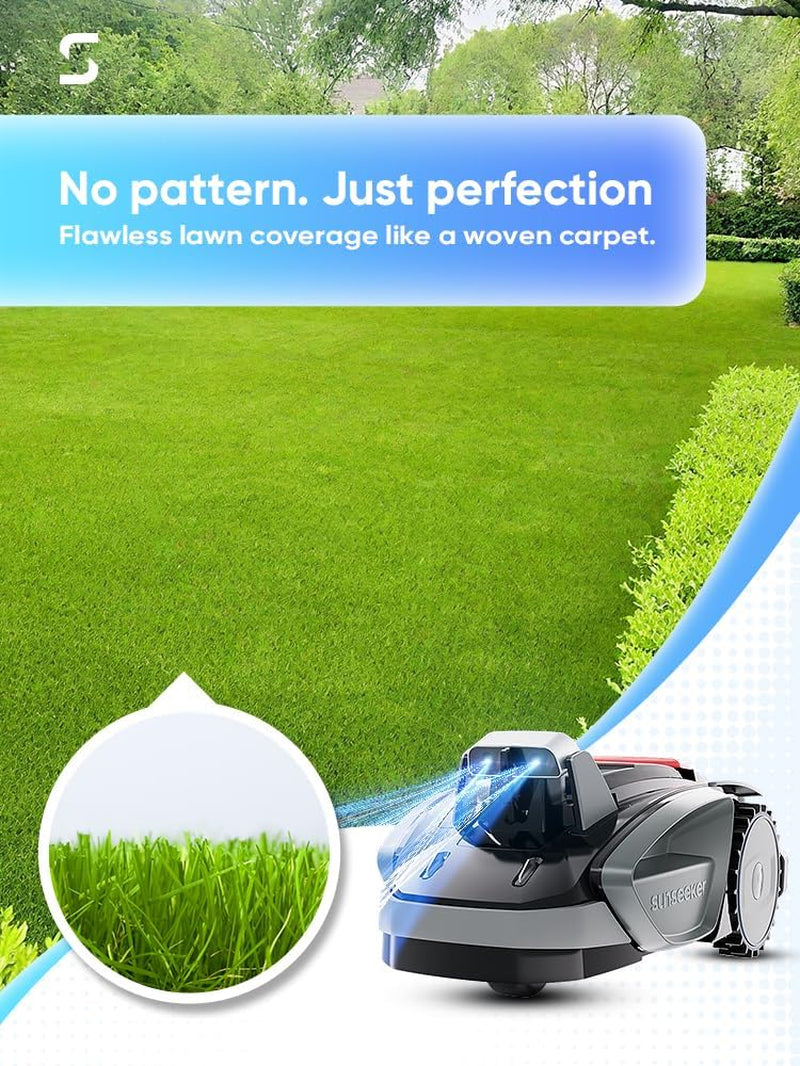 V3 Robot Lawn Mower, Vision AI, 0.15 Acre, Wire-Free | Easy Routine Mowing for First-Time Robot Mower Owners with Small, Simple Yards and Clear Boundaries.