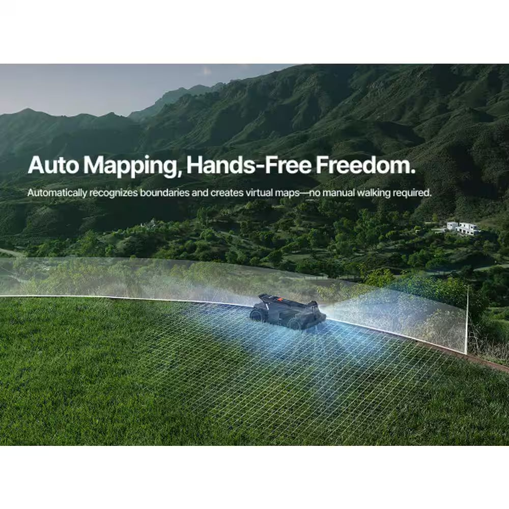 X450 17 In. Robot Lawn Mower (1 1/2 Acre) RTK + 360 Degree Camera, AWD, Weather Adaptive, AI Obstacle Avoidance